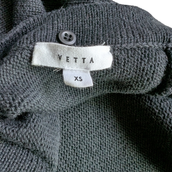 Vetta Capsule The Oversized Sweater Fisherman Chunky Womens XS Cotton Black - Picture 11 of 15